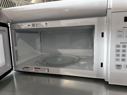 Brand-New Condition – GE JVM3160DF9WW – 1.6 Cu. Ft. Over-the-Range Microwave – 1,000W Cooking Power – 300 CFM Vent – White – 120V