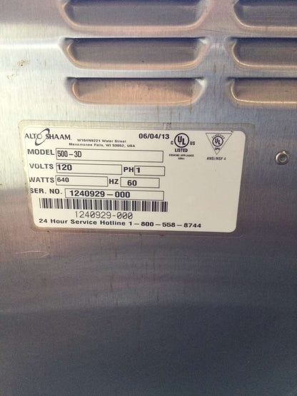 Premium Condition – Alto-Shaam 500-3D – Commercial Warming Drawer – Halo Heat – 120V – Fully Tested & Working!