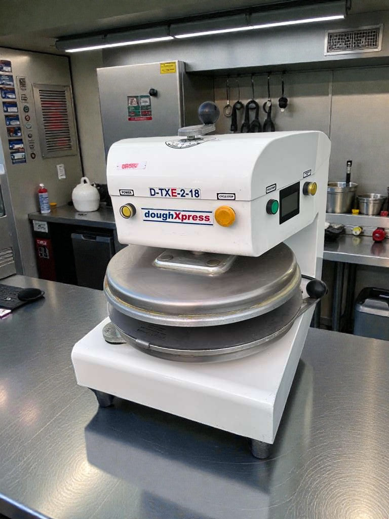 Premium Condition – DoughXpress D-TXE-2-18W LV – Commercial Electric Dough Press – 18" – Made in USA – Fully Tested & Working!