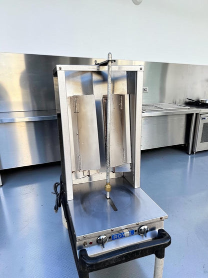 High-Quality Condition – Royal Range RVB-2 – Commercial Two-Burner Vertical Gyro Broiler – Propane Gas – 26,000 BTU – Motorized Rotisserie – NSF Certified – Fully Tested & Operational!