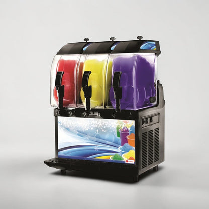 Superior Condition – Crathco Frosty Dream 3 (1206-011) – Triple 3.2-Gallon Pourover Granita / Slushy / Frozen Beverage Machine – 115V – Fully Tested & Operational!