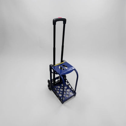 Excellent Condition – ZUCA Sport Frame – Built-In Seat Rolling Cart Frame – Navy Blue – Flashing Wheels – Fully Inspected & Ready for Use!