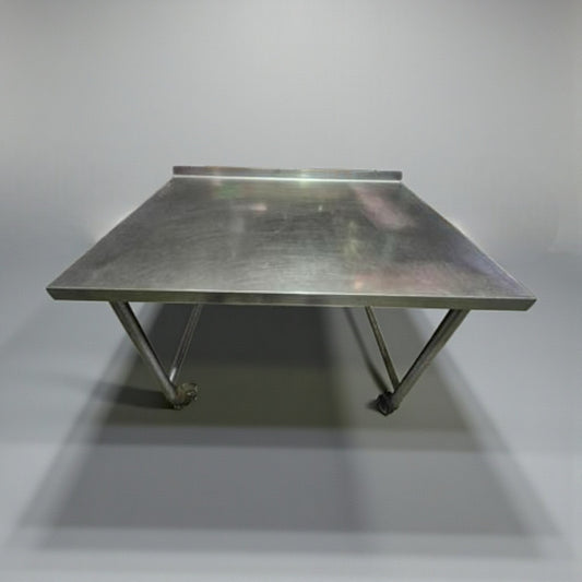 Well-Maintained Condition – Stainless Steel 46" x 30" Mobile Work Table – Commercial Prep Table with Wheels – Stainless Steel Top – Fully Inspected & Ready for Use!