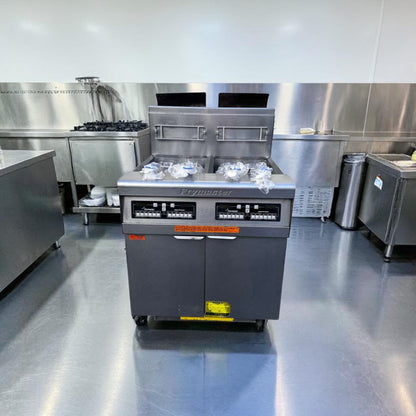 Prime Condition – Frymaster FPP245 – Commercial Gas Fryer Battery – Split Pots Design – Built-In Filtration System – Fully Tested & Operational!