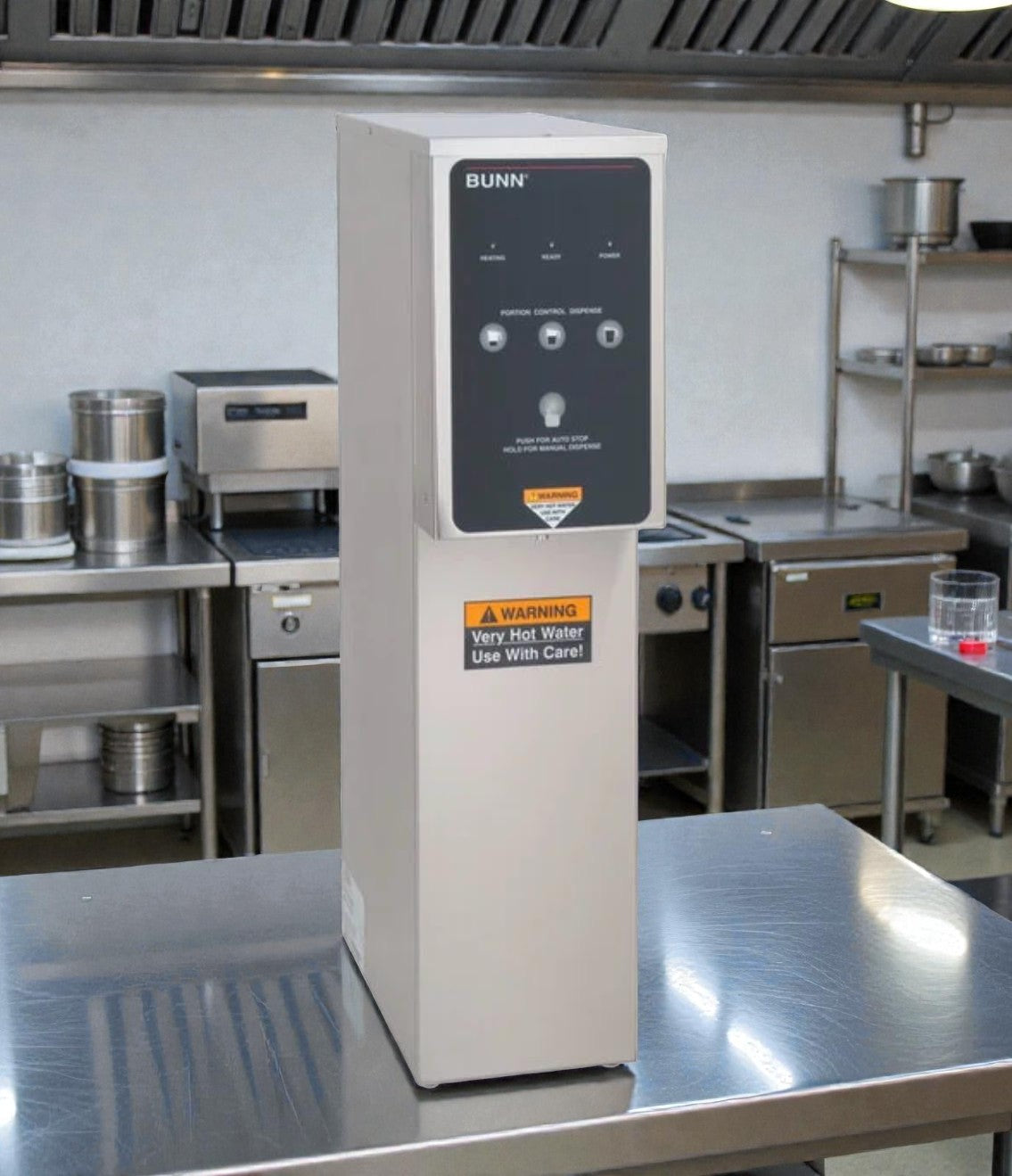 Excellent Condition – BUNN 39100.0000 H5E-DV PC 5-Gallon Commercial Hot Water Dispenser – Dual Voltage – Fully Tested & Working!