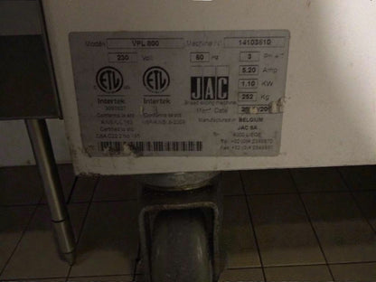 Exceptional Condition – JAC Varia Pro VPL 800 Commercial Bread Slicer – 230V / 3 Phase – Fully Tested & Working!