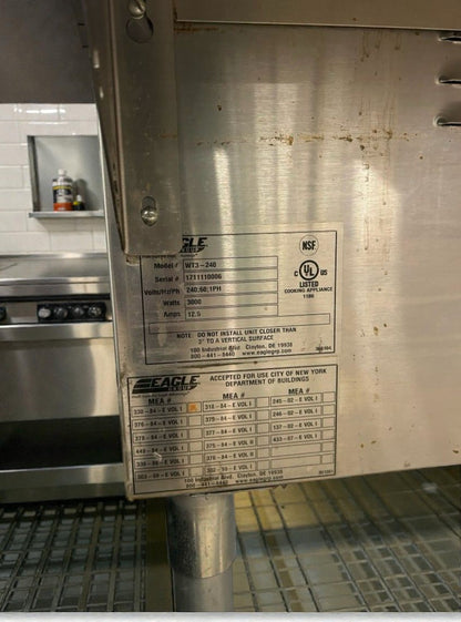 Premium  Condition – Eagle Group WT3-240 Electric Steam Table – 240V / Single Phase – Fully Tested & Working!