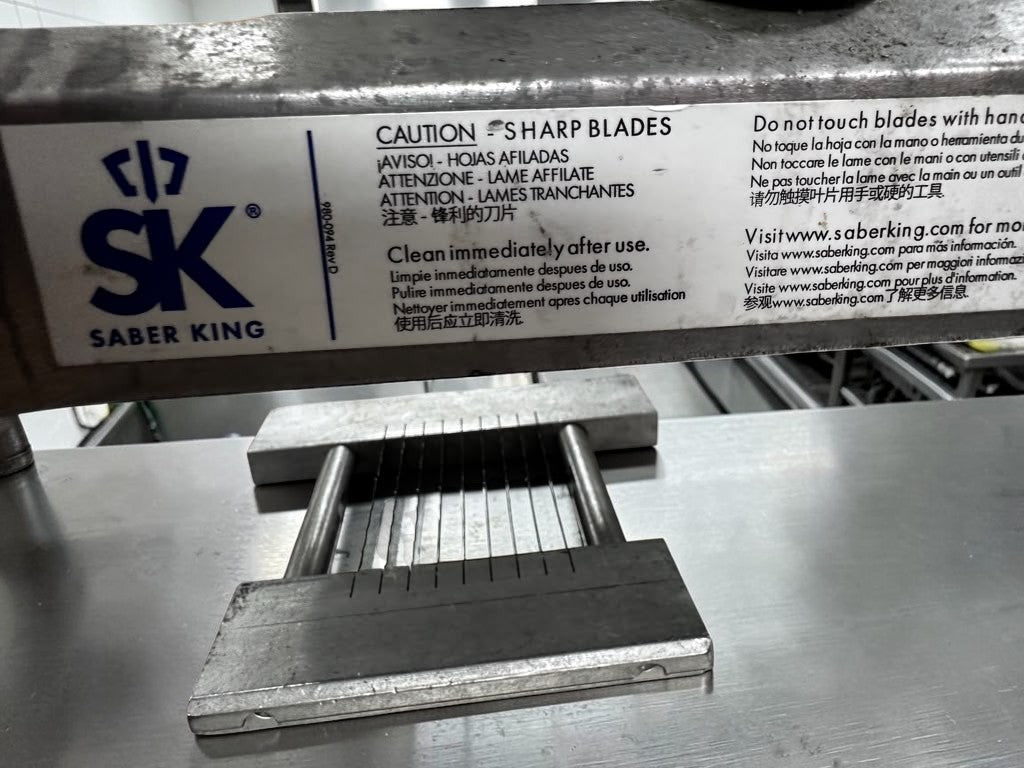 Optimal Condition – Prince Castle 980-000-00 Saber King – Manual Fruit & Vegetable Food Slicer – NSF Certified – Fully Tested & Ready for Commercial Use!