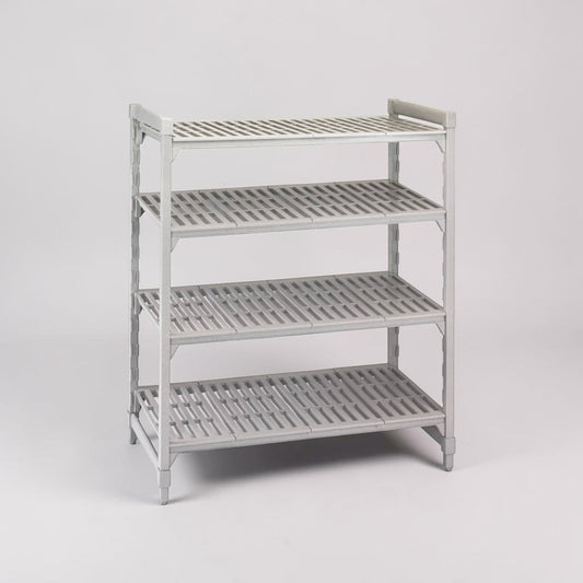 Exceptional Condition – Lot of Approx. 8 Cambro CPU214864V4480 Camshelving Premium – 48" x 21" x 64" Heavy-Duty 4-Tier Vented Shelving Units – NSF Certified – Ready for Commercial Use!