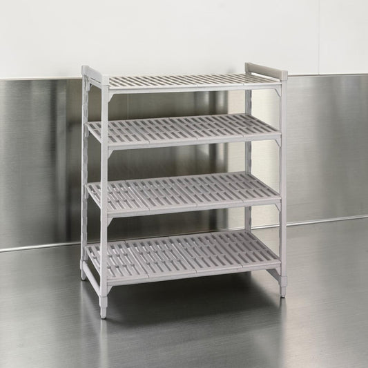 Exceptional Condition – Lot of Approx. 8 Cambro CPU214864V4480 Camshelving Premium – 48" x 21" x 64" Heavy-Duty 4-Tier Vented Shelving Units – NSF Certified – Ready for Commercial Use!
