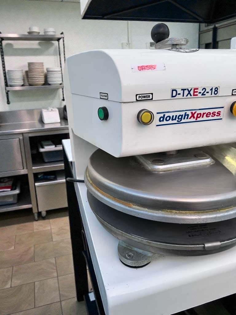 Premium Condition – DoughXpress D-TXE-2-18W LV – Commercial Electric Dough Press – 18" – Made in USA – Fully Tested & Working!