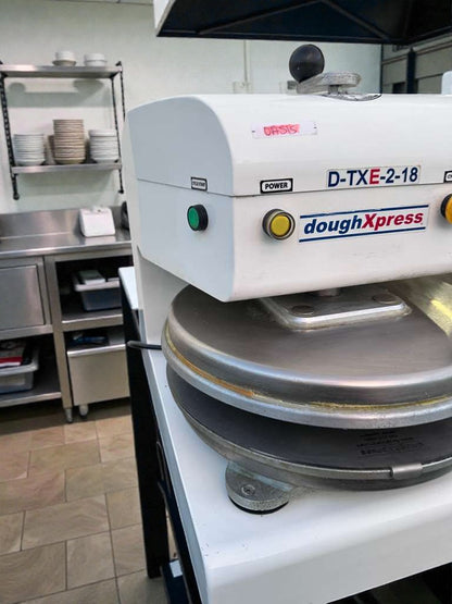 Premium Condition – DoughXpress D-TXE-2-18W LV – Commercial Electric Dough Press – 18" – Made in USA – Fully Tested & Working!