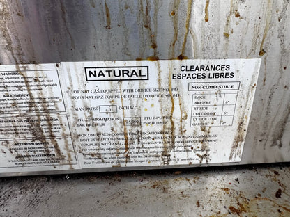 Outstanding Condition – Cooler Depot PO31 – 36" Commercial Natural Gas Pizza Deck Oven – Dual Hearth Decks – 25,000 BTU – 120°F–650°F – NSF Certified – Fully Tested & Operational!