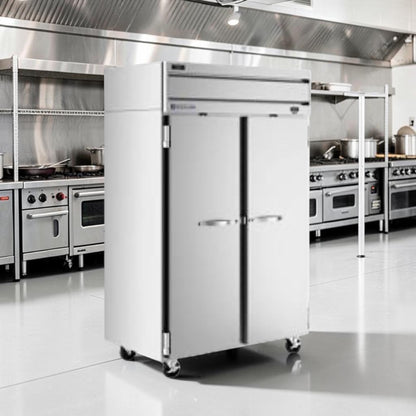 Superior Condition – Beverage-Air HFP2-1S Horizon Series – 52" Two-Door Reach-In Freezer – R404A – 115V – ENERGY STAR – Fully Tested & Operational!