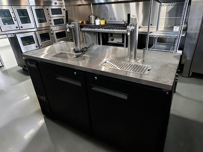 High-Grade Condition – Migali C-DD60-2-HC – 60.8" Two-Door Direct Draw Beer Dispenser – Two Single-Tap Towers – 15.8 Cu. Ft. – 115V – Fully Tested & Operational!