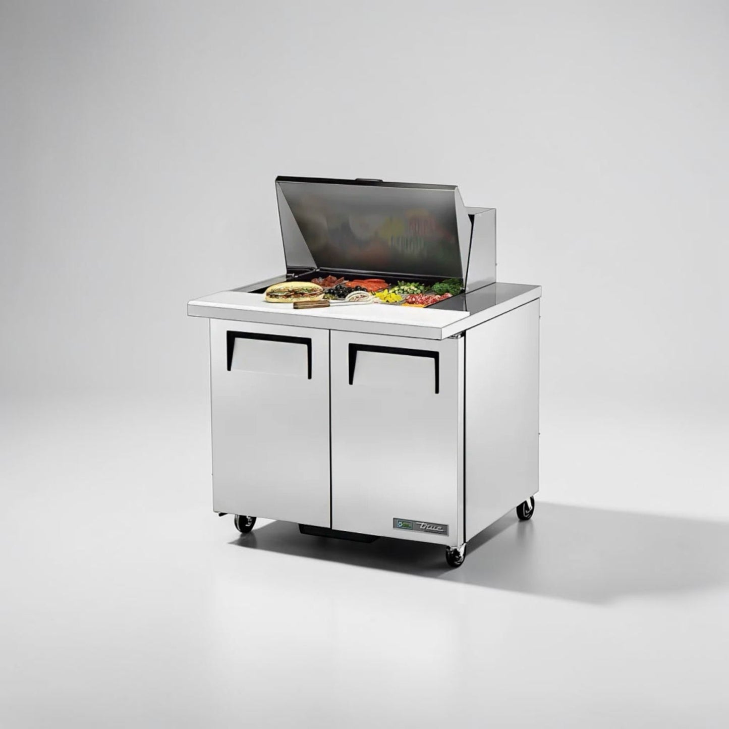 Elite Condition – True TSSU-36-12M-B-HC commercial mega top sandwich / salad prep table – 36-inch footprint – 115V – Fully Tested & Operational!