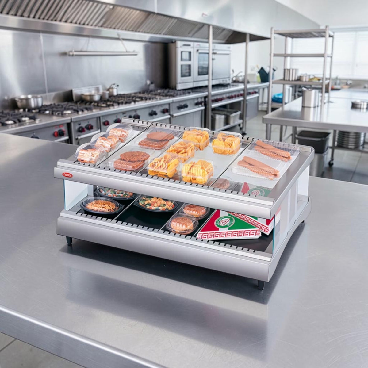 Immaculate Condition – Hatco GR3SDH-27 Glo-Ray® – 27" Self-Service Countertop Heated Glass Display Warmer – 2 Display Levels – 120V – 997W – Fully Tested & Operational!