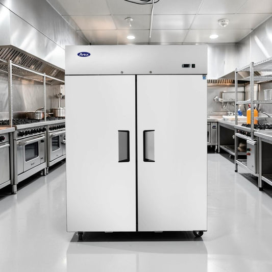 Prime Condition – Atosa MBF8002GR – Commercial Two-Door Reach-In Freezer – 44.5 Cu. Ft. – Top Mounted – Stainless Steel – 115V – Fully Tested & Operational!