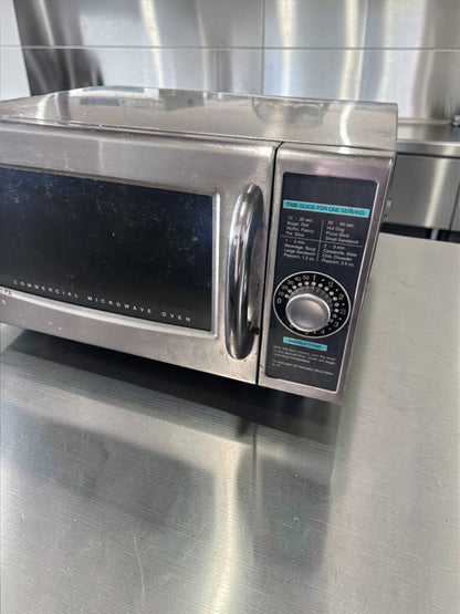 Excellent Condition – Sharp R-21LCFS – Commercial Microwave Oven – 1000W – Stainless Steel – UL Listed – Fully Tested & Operational!