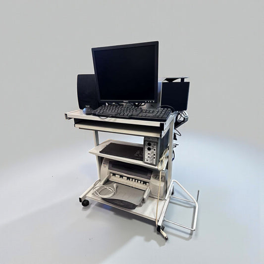 Prime Condition – Multi-Component Computer Workstation System – Monitor, Speakers, Printer & Audio Interface – Fully Tested & Operational!