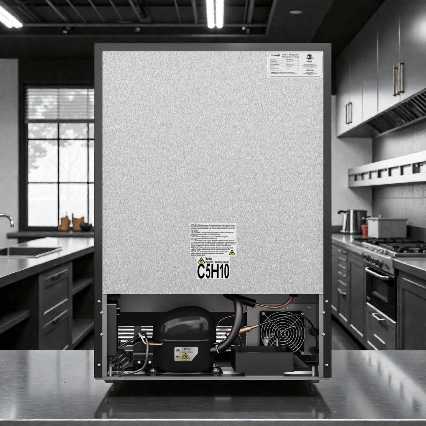 Brand New in Box  – Premium Condition – KoolMore KM-BIR5C-SS – 23.4 in. Built-In Refrigerator & Beverage Cooler – Stainless Steel – 5 Cu. Ft.!