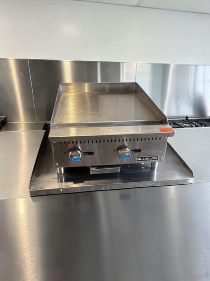 Pristine Condition – Blue Lava BLGM24-24D – 24" Heavy-Duty Commercial Gas Griddle – 1" Plate – 60,000 BTU – Natural Gas – CSA Sanitation Certified – New!