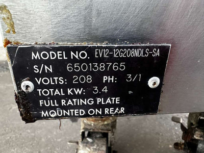 Outstanding Condition – Vulcan EV12-12G208NDLS-S4 – Commercial Electric Countertop / Floor Cooking Unit – Stainless Steel – 208V – 3.4 kW – Fully Tested & Operational!