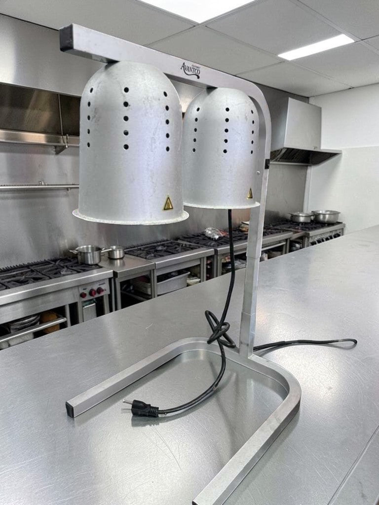 Exceptional Condition – Avantco Dual Heat Lamp Food Warmer Station – Commercial Countertop – 120V – Fully Tested & Operational!
