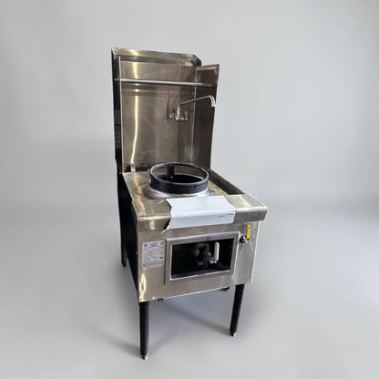 Outstanding Condition – ABC Restaurant Equipment ABC-1 – Commercial Single-Hole Chinese Wok Range – 23-Tip Jet Burner – 110,000 BTU – Natural Gas – NSF Certified – Fully Tested & Operational!