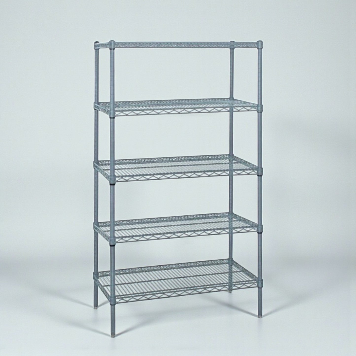 Brand New – Scratch & Dent – Quantum Storage Systems Gray Epoxy Wire Shelving Starter Kit