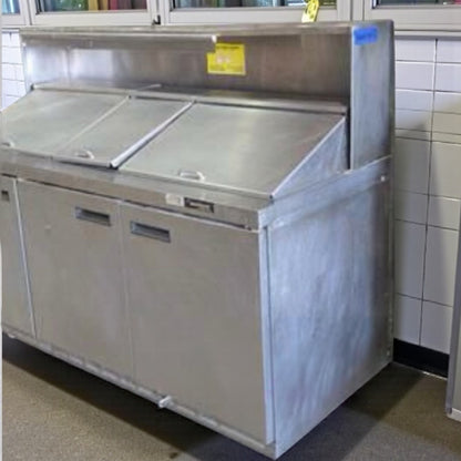 Prime Condition – Commercial Stainless Steel Refrigerated Sandwich Prep Table – 3 Door – Fully Tested & Operational!