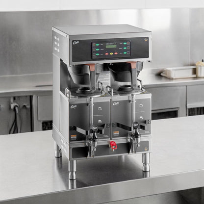 Exceptional Condition – Curtis GEMTS10A1000 G3 Gemini Twin Satellite Coffee Brewer – 1.5 Gallon – 220V – Fully Tested & Operational!