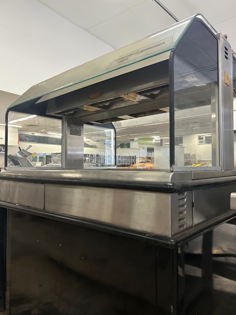 Prime Condition – Henny Penny HMI-103 – Three-Well Heated Self-Serve Island Merchandiser with Profile Base – Tempered Glass Food Display – 120/208–240V – UL Listed – Fully Tested & Operational!