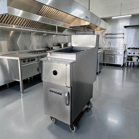 Dependable Condition – Imperial IPC-14 – Commercial 12-Gallon Gas Pasta Cooker – 105,000 BTU – Stainless Steel – Floor Model – Fully Tested & Operational!