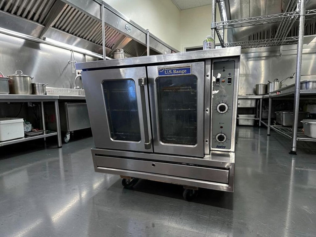 Exceptional Condition – U.S. Range Sunfire SDG-1 – Commercial Gas Convection Oven – Single Deck – Natural Gas – Fully Tested & Operational!