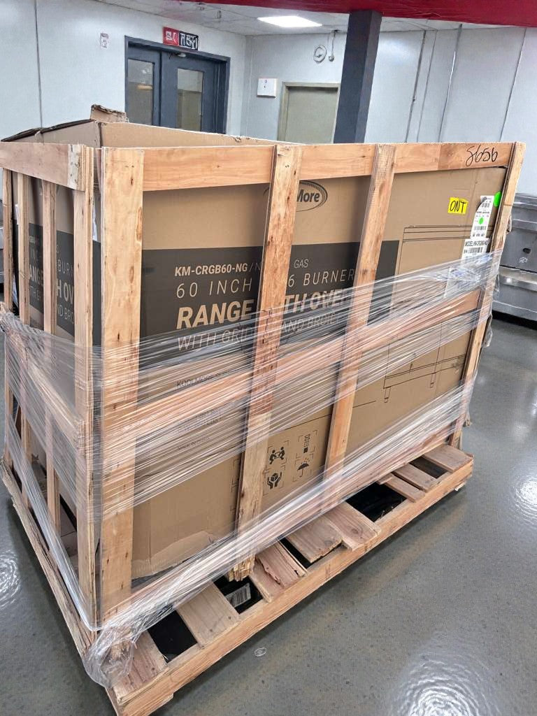 Brand New Condition – KoolMore 60" Commercial Gas Range with Oven, Griddle & Broiler (Scratch & Dent)