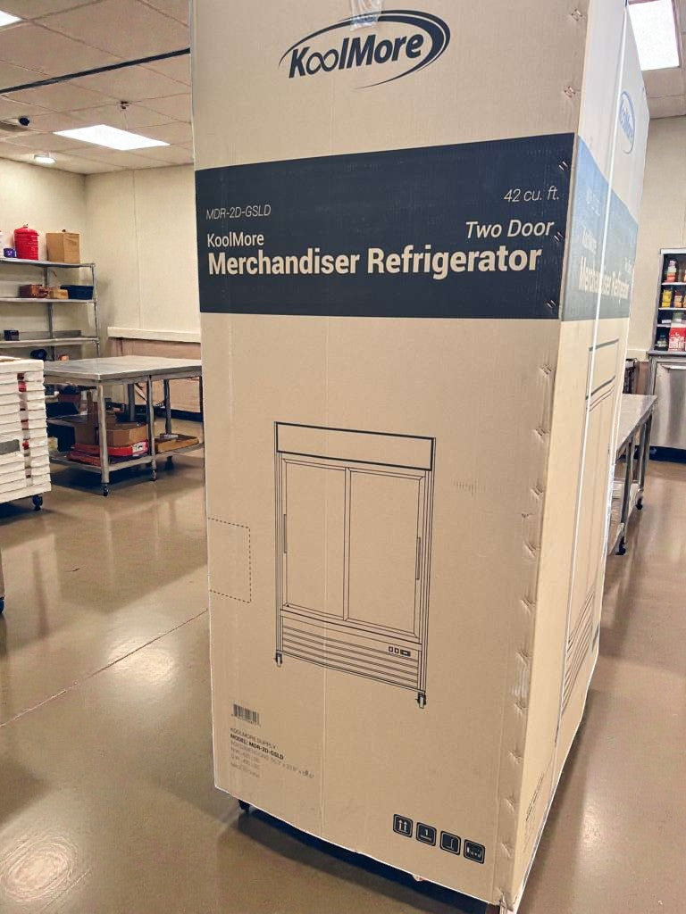 Brand New – Koolmore 53" Two-Door Glass Merchandiser Refrigerator