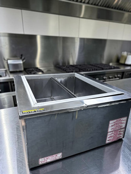 Remarkable Condition – Silver King SKFDI23-ELUS1 – 22 1/2" Drop-In Ice Cream Dipping Freezer – 2-Section Refrigerated Cabinet – 115V – ETL Listed – Fully Tested & Operational!