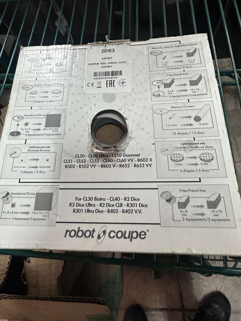 Brand New Condition – Robot Coupe 28163 – RG5 Grating Disc – Commercial Food Processor Attachment!