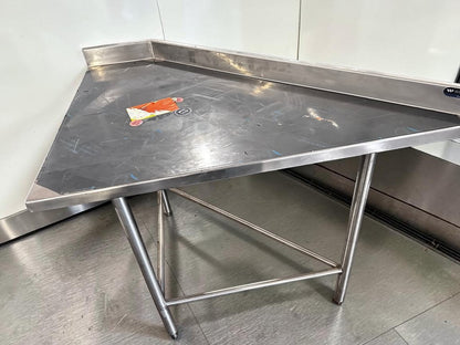 Pristine Condition – Wasserstrom 48" Stainless Steel Commercial Work Table – 3-Sided Backsplash – NSF Certified – Brand New Scratch & Dent – Ready for Immediate Use!