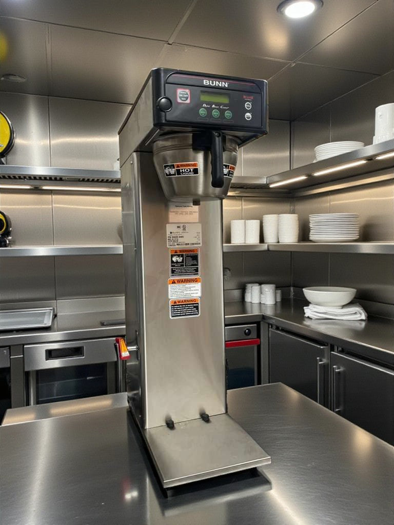 Premium Condition – BUNN ICB-DV Tall Commercial Coffee Brewer – 120V / Single Phase – Fully Tested & Working!