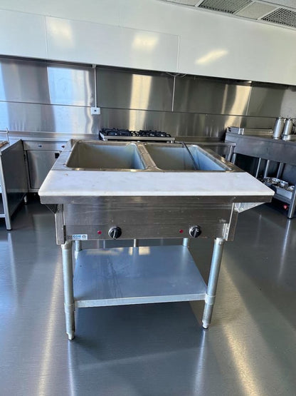 Exceptional Condition – GSW ST-2WOE-12 – Commercial Electric Steam Table – 2-Well Food Warmer – ETL Listed – Fully Tested & Operational!