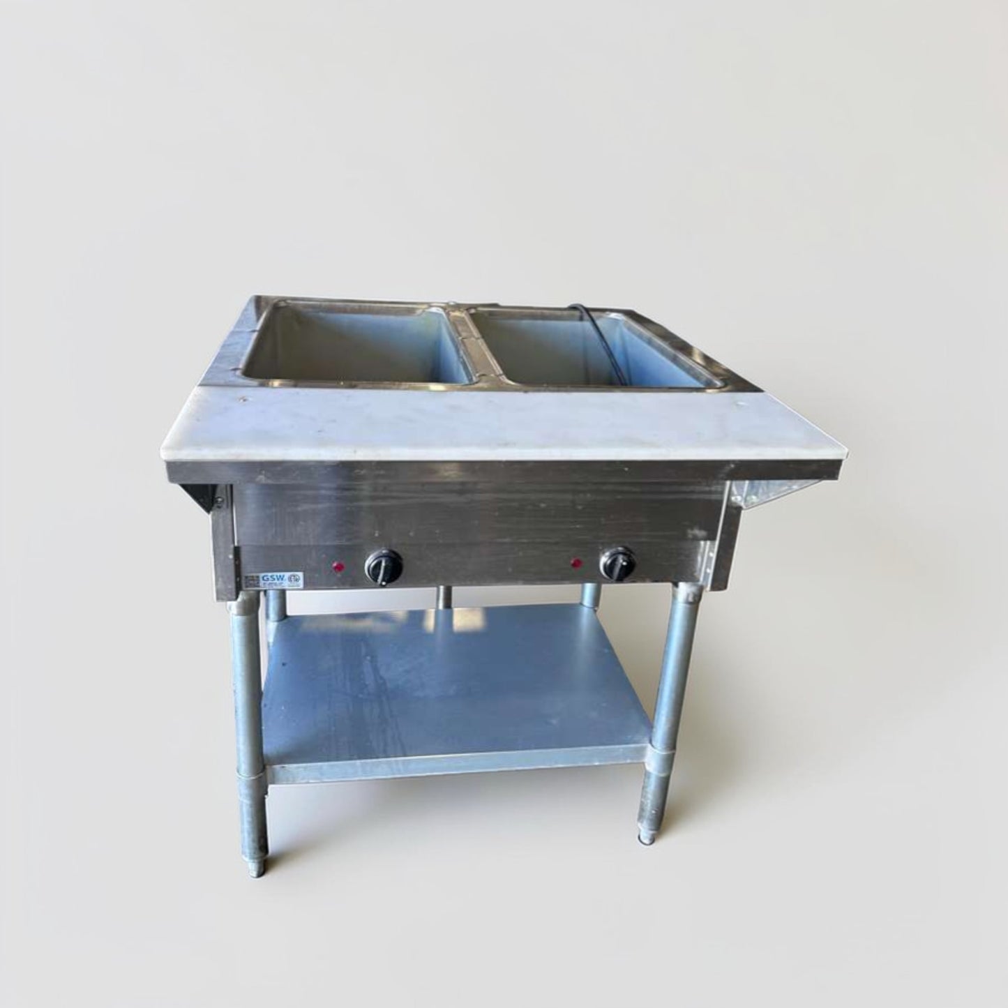 Exceptional Condition – GSW ST-2WOE-12 – Commercial Electric Steam Table – 2-Well Food Warmer – ETL Listed – Fully Tested & Operational!