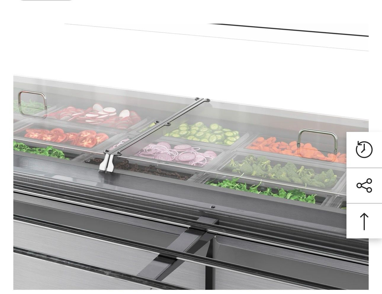 Premium Condition – KoolMore KM-RBT-72CSFG – 70.6" Stainless Steel Commercial Refrigerated Prep Station – 15 Pans w/ Covers – 115V – Fully Tested & Operational!