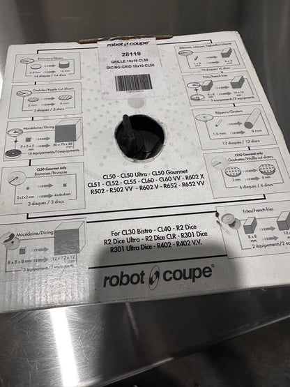 Pristine Condition – Robot Coupe 28119 – 3/8″ × 3/8″ Genuine OEM Dicing Grid – 10 × 10 mm – New & Ready for Use!