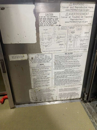 Exceptional Condition – Dean Commercial Gas Fryer – Natural Gas – Fully Tested & Working!