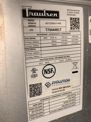Flawless Condition – Traulsen ADT132WUT-HHS – 29" Spec-Line Reach-In Refrigerator / Freezer Combo – Dual Temp – 2 Half Solid Doors – 115V – NSF & UL Listed – Fully Tested & Operational!