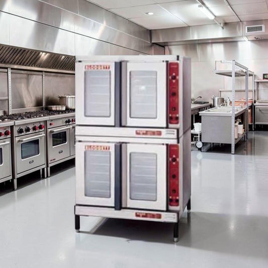 Exceptional Condition – Blodgett MARK V-100 DBL – 38" Double-Deck Electric Convection Oven – 220/240V, Single Phase – ENERGY STAR® – Fully Tested & Operational!