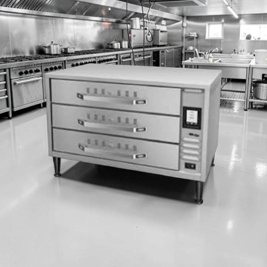 Outstanding Condition – Hatco HDW-1.5R2 – 28" Freestanding Three Split Drawer Warming Cabinet – Stainless Steel – 120V – NSF & UL Listed – Fully Tested & Operational!