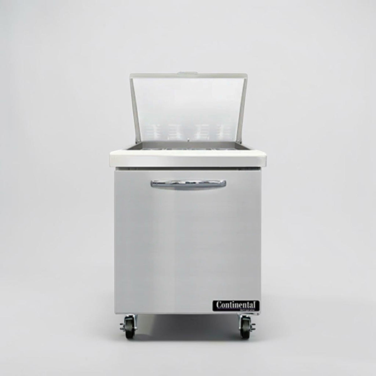 Superb Condition – Continental SW27N12M – 27" Mighty Top Refrigerated Sandwich & Salad Prep Table – 12 Pan Capacity – 115V – Fully Tested & Operational!